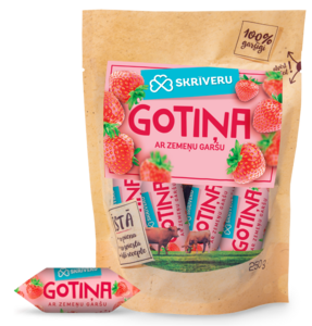 Soft Fudge "Skriveru" with strawberry flavour 250g | Skrīveru Saldumi