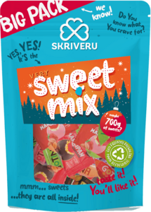 “SKRĪVERU”  sweets mix Winter edition 700g