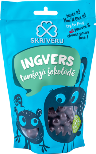 Ingver tumedas šokolaadis 140g