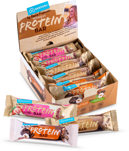 Protein bar MIX (Strawberry, salted caramel, fudge) 15 pcs.