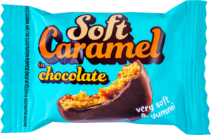 Soft caramel in milk chocolate 500g