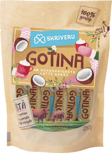 Soft Fudge „Skrīveru“ with coconut latte flavour 250g