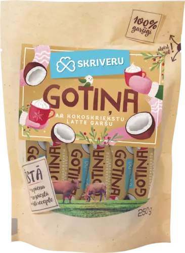 Soft Fudge „Skrīveru“ with coconut latte flavour 250g