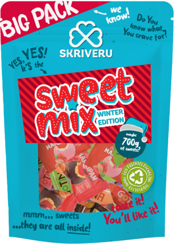 “Skrīveru” sweets mix Winter edition 700g