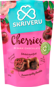 Cherries in dark chocolate 110g