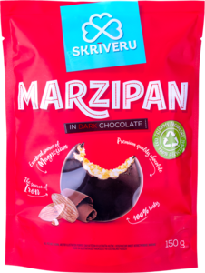 Marzipan in dark chocolate 150g