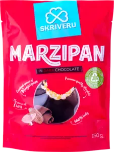 Marzipan in dark chocolate 150g