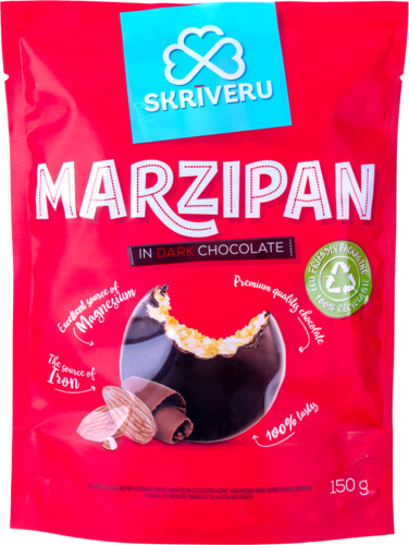 Marzipan in dark chocolate 150g