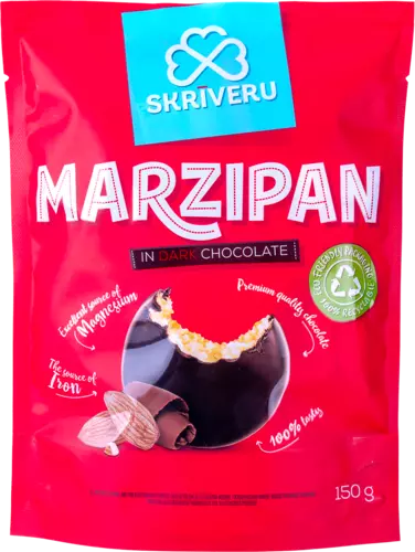 Marzipan in dark chocolate 150g