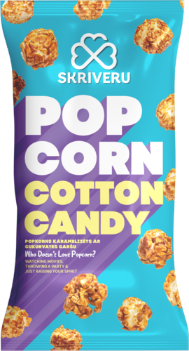 Caramelized popcorn with cotton candy flavor 120g