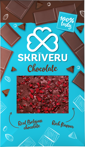 Dark chocolate with cherries 90g