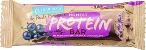 Blackcurrant protein bar in milk chocolate 45g