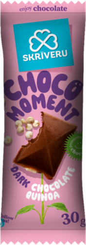 Dark chocolate with crispy quinoa 30g