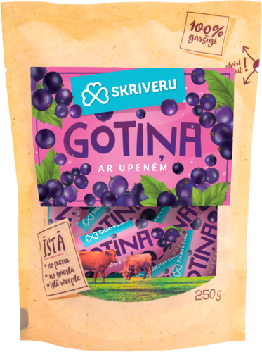 Kommid “Skrīveru Gotiņa” mustsõstardega, 250 g