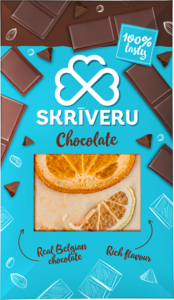 Valge šokolaad tsitrusviljadega, 90 g