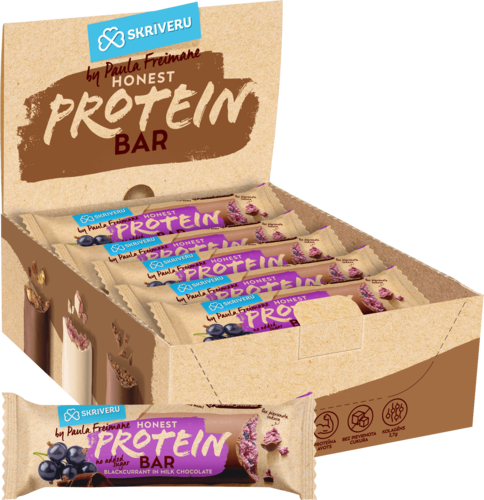 Blackcurrant protein bar in milk chocolate 45gx15pcs