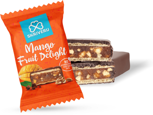 Wafer candy “Skrīveru” with mango in chocolate, 400g