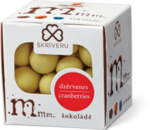 Cranberries in white chocolate 120g