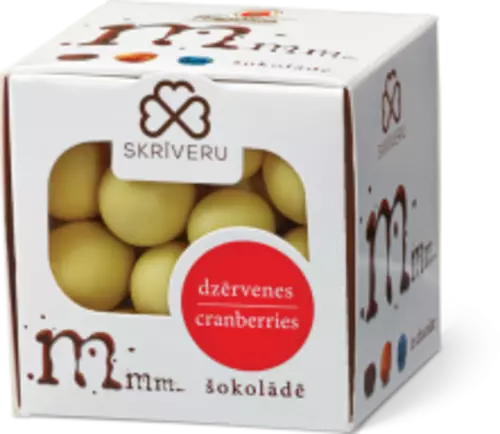 Cranberries in white chocolate 120g