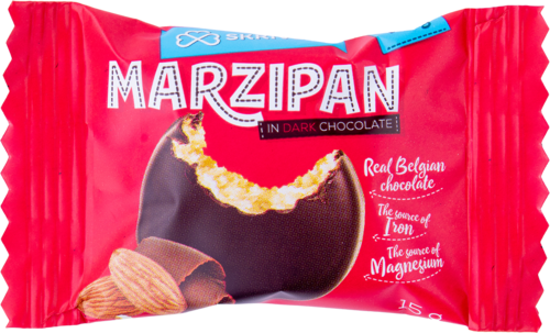 Marzipan in dark chocolate