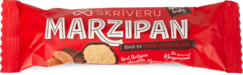 Marzipan bar in dark chocolate