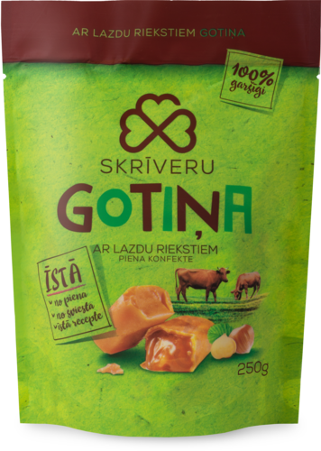 Soft Fudge Skrīveru Gotiņa with hazelnuts