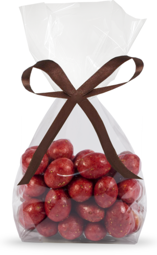 Almonds, strawberries in white chocolate 150g