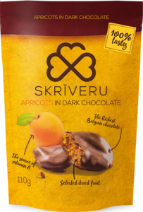 Apricots in dark chocolate