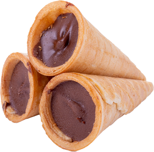 Waffle cone with hazelnut filling 1kg