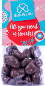 Candied pineapple in dark chocolate 100g