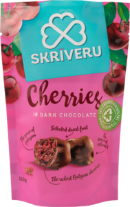 Cherries in dark chocolate 110g