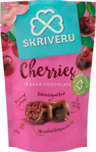 Cherries in dark chocolate 110g