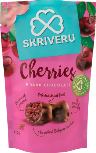 Cherries in dark chocolate 110g