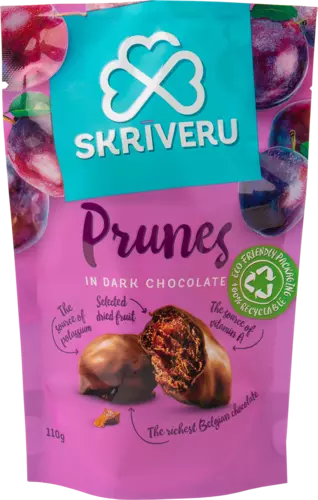 Prunes in dark chocolate 110g