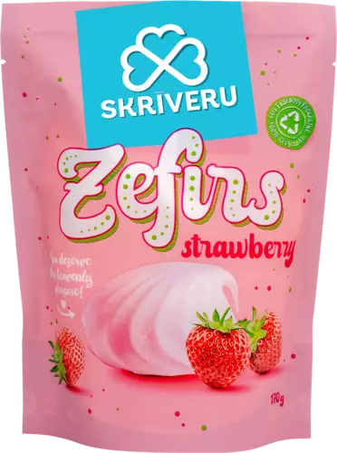 Zefir with strawberry flavour 170g