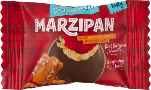 Marzipan in chocolate with salted caramel 1kg